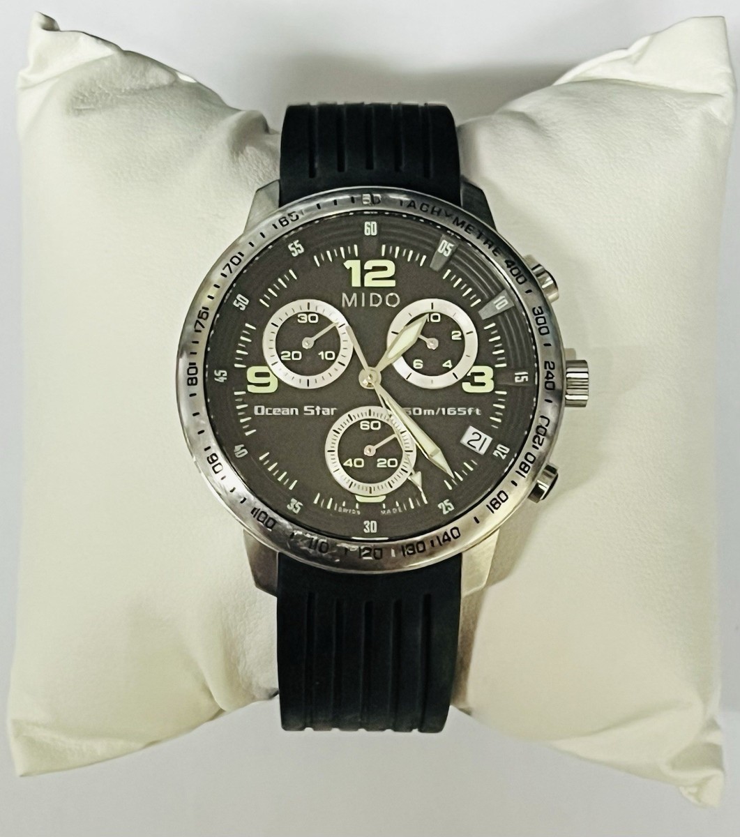 Mido 4735 Ocean Star Chronograph Watch 40mm Quartz Movement  View 2