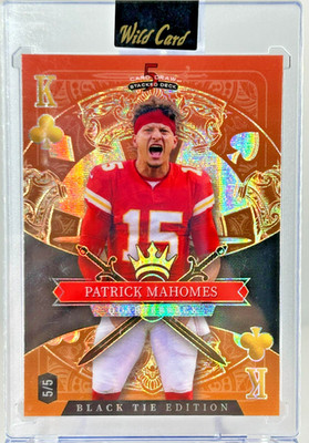Patrick Mahomes 2026 Five Card Draw Black Tie Edition Wild Card /5
