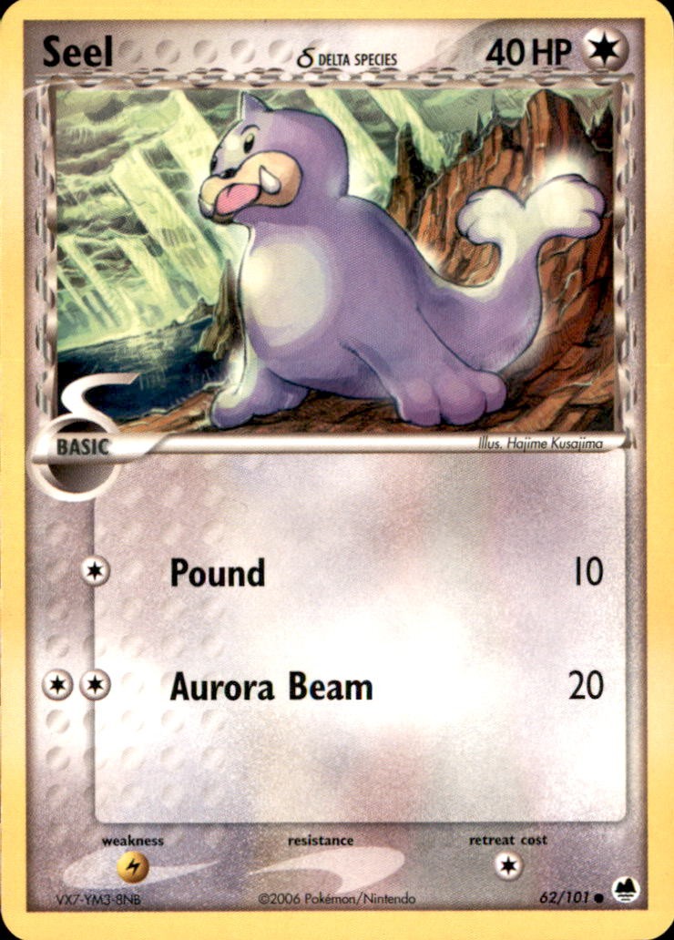 Seel 62/101 Common Dragon Frontiers Pokemon NM/LP