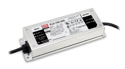 Mean Well ELG-100-24A-3Y LED-Treiber 96W 24V 4A, aktive PFC, IP65
