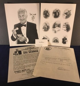 Dai Vernon LECTURE PUBLICITY PACKAGE from 1976 tour, vintage rare