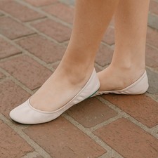 Tieks Ballet Flats Womens 7 Blush Pink Leather Balletcore Comfort Shoes Preppy