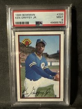 1989 Bowman Ken Griffey RC #220 Rookie PSA 9 MINT Seattle Mariners