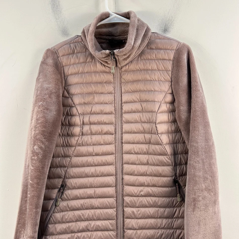 Chaqueta Top 32 Degree Mujer Pequeña Púrpura Puffer Acolchada Polar Cremallera 17570 Foto 3 de 4