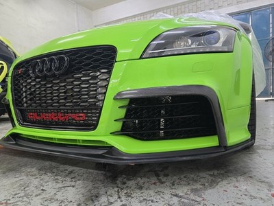 Passend für Audi TTRS MK2 8J Stoßstange vorne Kohlefaser L Canard Bumper Trim
