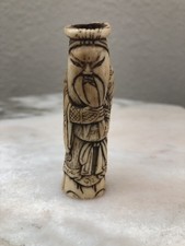 Antique Japanese Stag Antler Netsuke Of Kanu