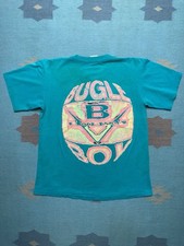 Vintage 80s graphic t shirt bugle boy surf skate single stitch distressed medium