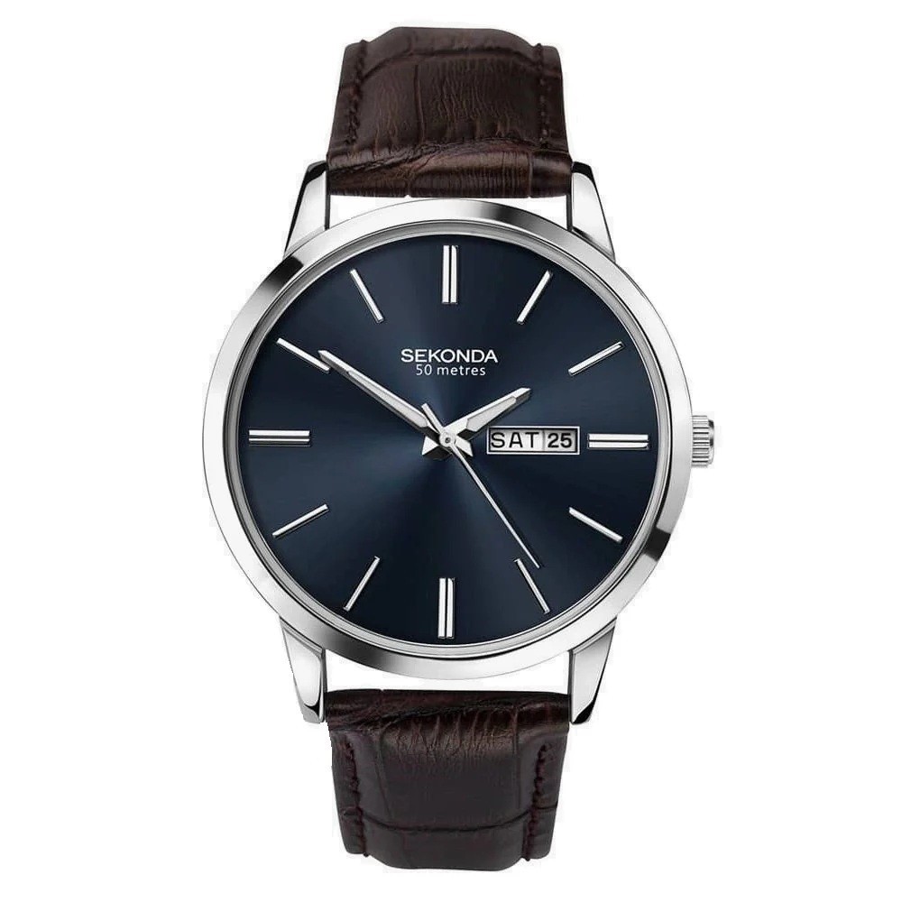 Sekonda Mens Strap Watch Day Date Feature 1662 - RRP £44.99