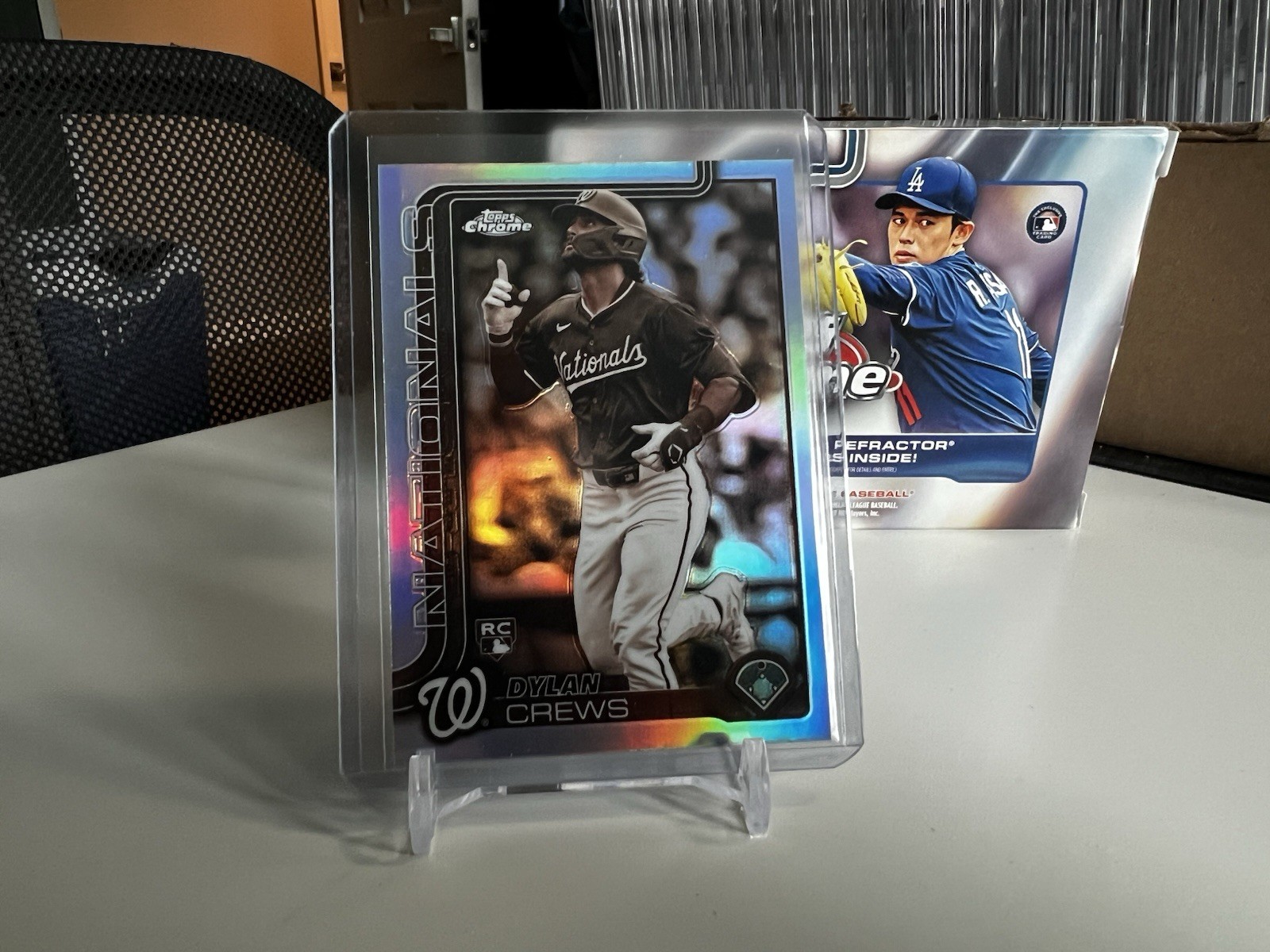 2025 Topps Chrome DYLAN CREWS #146 RC Sepia Refractor SP Washington Nationals