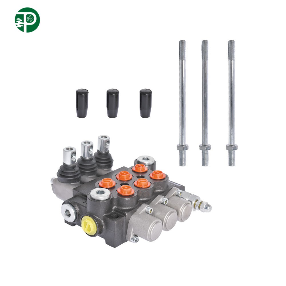 3 Spool 13 GPM Hydraulic Control Valve 3600 PSI SAE Ports Double Acting NEW