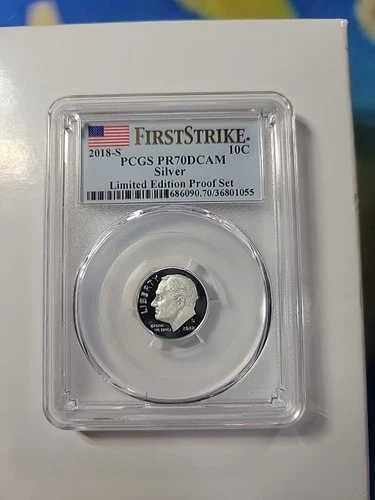 2018-S Silver Dime PR70 PCGS ULTRA CAMEO FIRST RELEASE FROM LIMITED EDITION SET