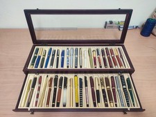 DeAgostini Fountain Pen Collection – 40 Pens –Wooden Display Case – Complete Set