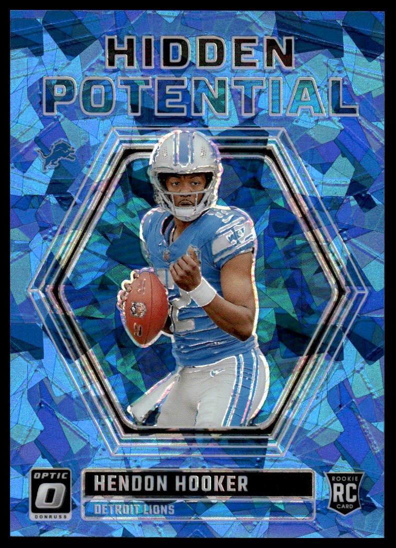 2023 Donruss Optic #HP-HH Hendon Hooker Hidden Potential Ice #/15