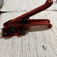 Manual Strapping Tensioner Tool Red Metal Handheld Banding/Packaging Strap Tool