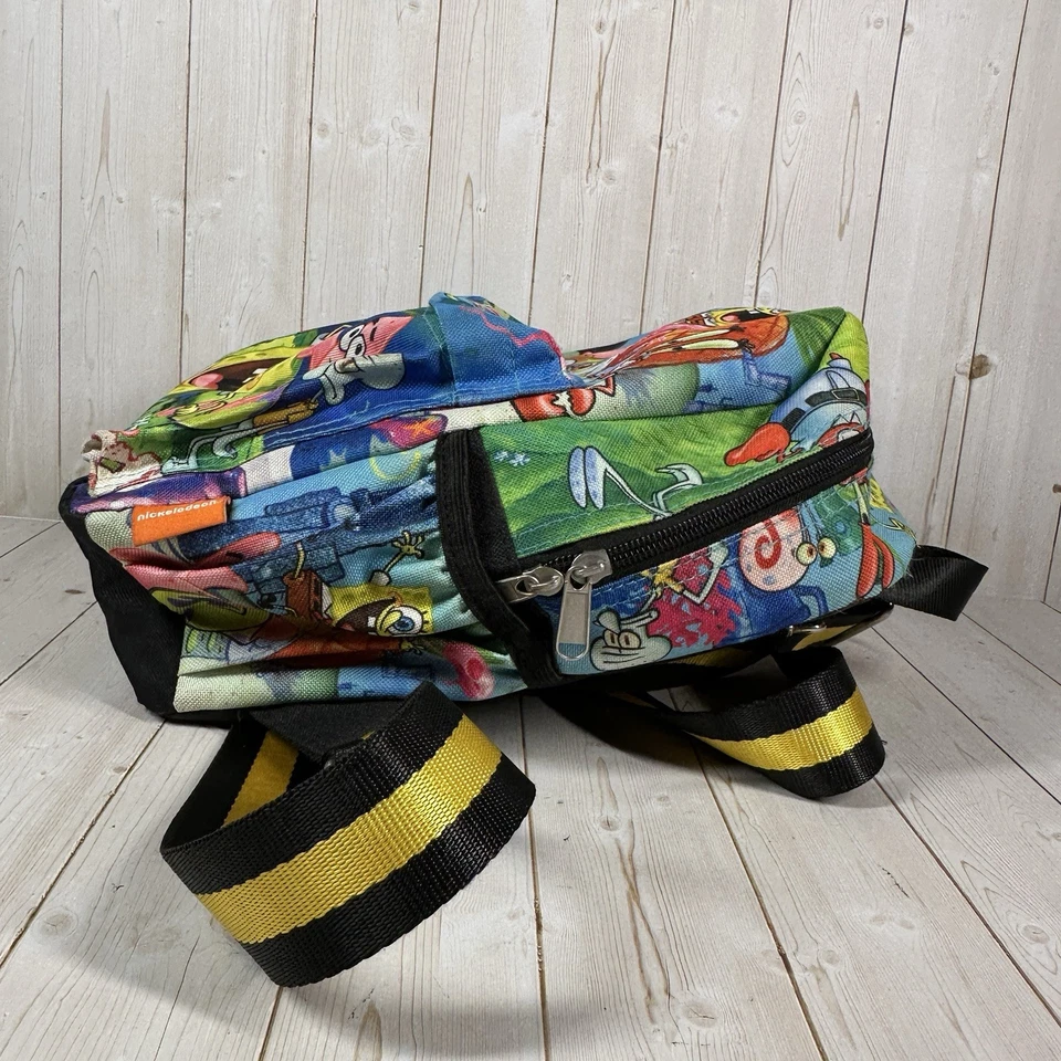 Nickelodeon Bob Esponja Patrick Sr. Cangrejo Estampado Completo 12" Mochila Bolso Cartera Foto 3 de 4