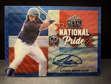 2021 Leaf Metal Draft Jasson Dominguez National Pride Auto /10 New York Yankees