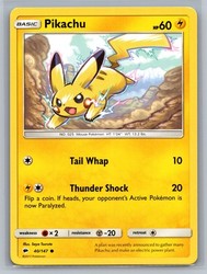 Pikachu 40/147 Burning Shadows Common