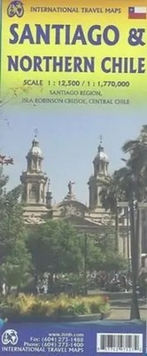 ITM City Map Santiago 1 : 12 500 / Northern Chile 1 : 1 770 000 (Land-)Karte