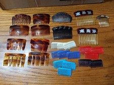 Goody Hair Side Combs Stay Tight Tuck Multi Color Tortoise Shell 26 Lot Plastic