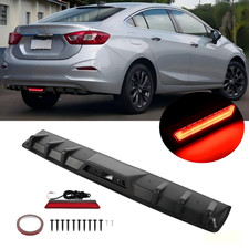 For Chevrolet Cruze Lt Matte Black Rear Bumper Diffuser Spoiler W Led Light For Chevrolet Cruze Lt Matte Black Rear Bumper Diffuser Spoiler W Led Light