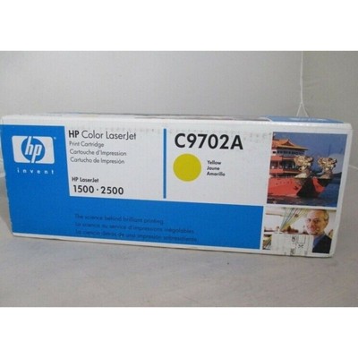 HP c9702a Yellow Toner Cartridge OEM, printer series 1500 2500, Sealed Box New