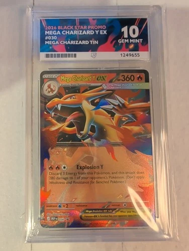 Mega Charizard Y Ex 030 (30) - ACE 10 - Mega Tin 2026 Black Star Promo