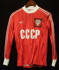 RUSSIA CCCP USSR URSS VTG SHIRT JERSEY ADIDAS SOCCER FOOTBALL LONG SLEEVE VENTEX