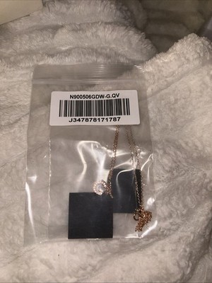 Diamonique Necklace Gold  G 
