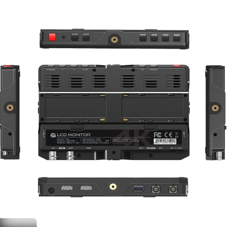 Lilliput H7S 7″ Full HD Monitor – 1800 nits, HDMI & 3G-SDI, Top Zustand - Bild 2 von 4