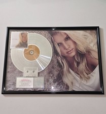 JESSICA SIMPSON RIAA CERTIFIED PLATINUM SALES AWARD COLUMBIA RECORDS SOUL R&B LP