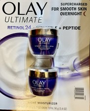 OLAY Ultimate Retinol 24  Vitamin E  Peptide Night Moisturizer 1.7 Oz, 2 Pk