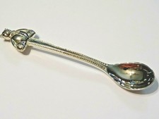 BABY SPOON  SILVER PLATED 5" BABY TEDDY BEAR SPOON