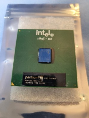Intel Pentium III SL43H 850MHz 256KB 100MHz 1.65V Socket 370 CPU Rare 