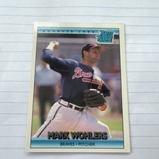 Donruss 1992 Mark Wohlers #1 Atlanta Braves Rated Rookie MLB Baseball Card. rookie card picture