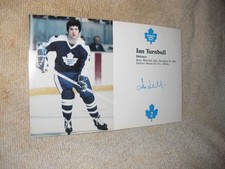 Ian Turnbull Toronto Maple Leafs NHL Postcard 1980-81 hockey 5.5