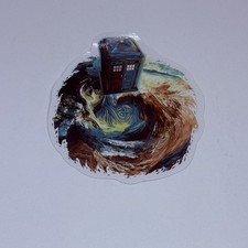 Dr Who Tardis Sticker Time Machin Swirling Art Decal Vinyl Novelty Souvenir Tc9