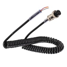 Radio Microphone Cable Replacement Female Hand Mic Cord Prewired 4Pin CB HAM
