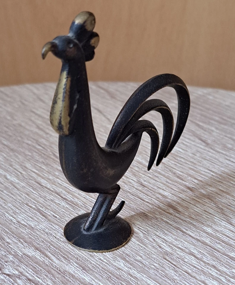 Vintage Hagenauer Wien Bronze Rooster – Marked Made in Austria – Art Deco... - Bild 4 von 4
