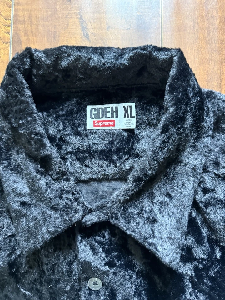 Camisa Supreme GOODENOUGH Rayón Triturado S/S Negra Foto 4 de 4