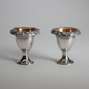 Antique Silverplated Egg Cups - Pre Owned