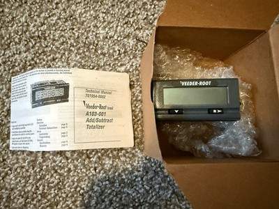 Veeder Root A103-001 8 Digit LCD Add/Subtract Totalizing Counter NEW