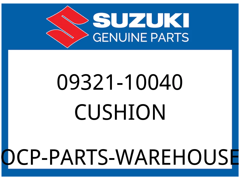 Suzuki OEM Part 09321-10040 CUSHION, RH