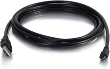 C2G Micro USB Cable, USB 2.0 Cable, USB A to B Cable, 15 Feet Black 