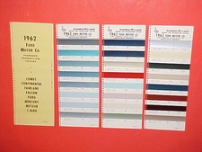 1962 FORD THUNDERBIRD RANCHERO LINCOLN CONTINENTAL MERCURY COMET PAINT CHIPS SW