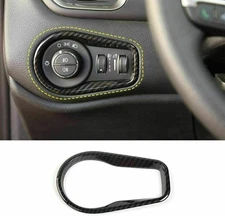 Carbon Fiber Driver's Side Dash Control Cover Trim For Jeep Renegade 2015-2023