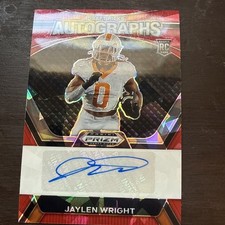 2024 Panini Prizm - Autographs Jaylen Wright #DPA-JWR Red Ice Prizm (AU, RC)