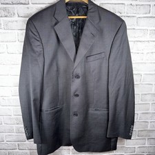 Ralph Lauren Polo University Club Mens Blazer 42L Sport Coat Jacket Suit Black