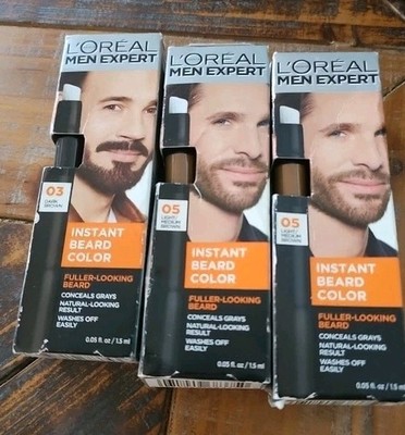 3 Loreal Paris Men Expert instant beard Color 0.5 Light Medium Brown