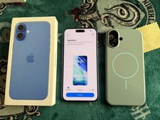 Apple iPhone 16 Plus 128GB Ultramarine Blue, 5G, Unlocked Smartphone Bundle
