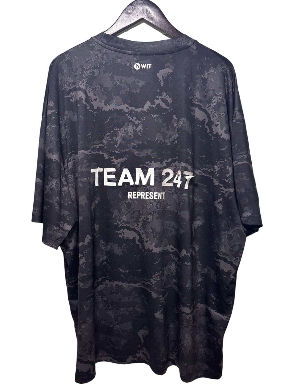 Represent TEAM 247 OVERSIZED T-SHIRT Black Grey Camo Men's Size 2XL image 5